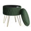 Berg 35Cm Velvet Round Storage Ottoman-696505657