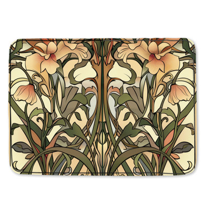 Tapis de bain floral