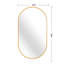 Miroir ovale en métal 20 po x 28 po