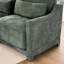 Tissu en chenille deux places, assise ergonomique, structure en bois, coussins de siège résilients, 2 coussins lombaires, pour la décoration du salon, la structure, s'adapte aux chambres et aux différentes configurations