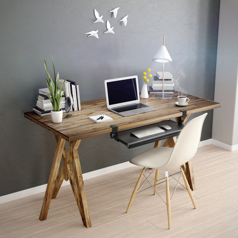 Plateau à clavier pour pince de bureau