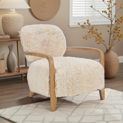 Bayli Upholstered Faux Fur Accent Chair