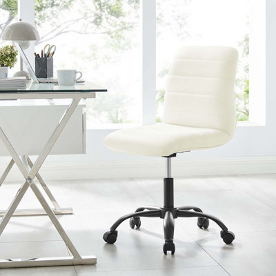 Modway Ripple Armless Vegan Leather Office Chair