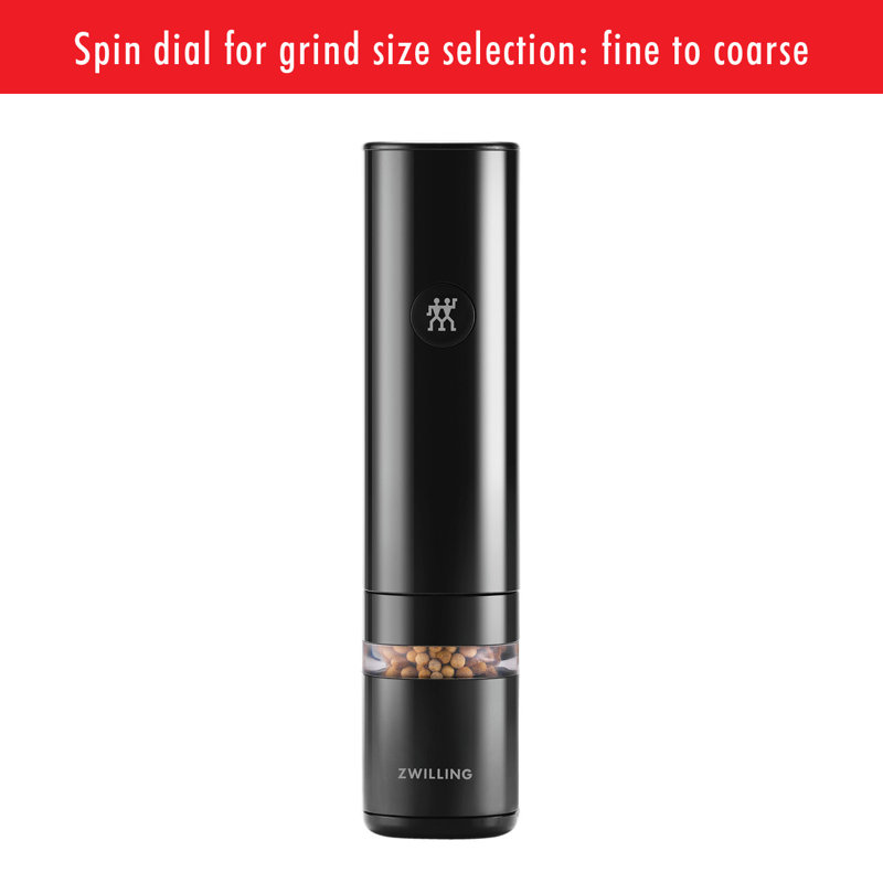 ZWILLING Enfinigy Electric Salt/Pepper Mill, Black Matte