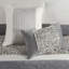 Édredon très grand / très grand, rayures texturées, avec coussins pour lit, 5 pièces, coussins, charmeuse, visage de vison-124576400