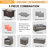 Wicker/Rattan 7 - Person Seating Group with Fire Pit Table-69505240