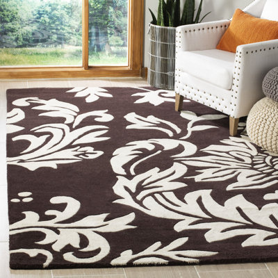 Avayah Soho Hand Tufted Wool And Viscose Floral Rug