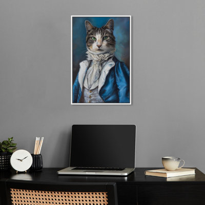 Regency Gentleman Cat Canvas Quirky Cat Art Prints By Notoriart