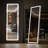 Full Length LED Floor Mirror With Adjustable Brightness & 3 Color Lighting - Ultra Thin Aluminum Alloy Frame - Shatterproof Nano Glass - Stand Or Wall Mount