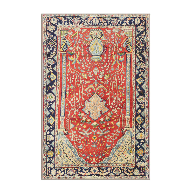 Tapis rouge à motif sud-ouest, Rectangle 5 pi x 7 pi