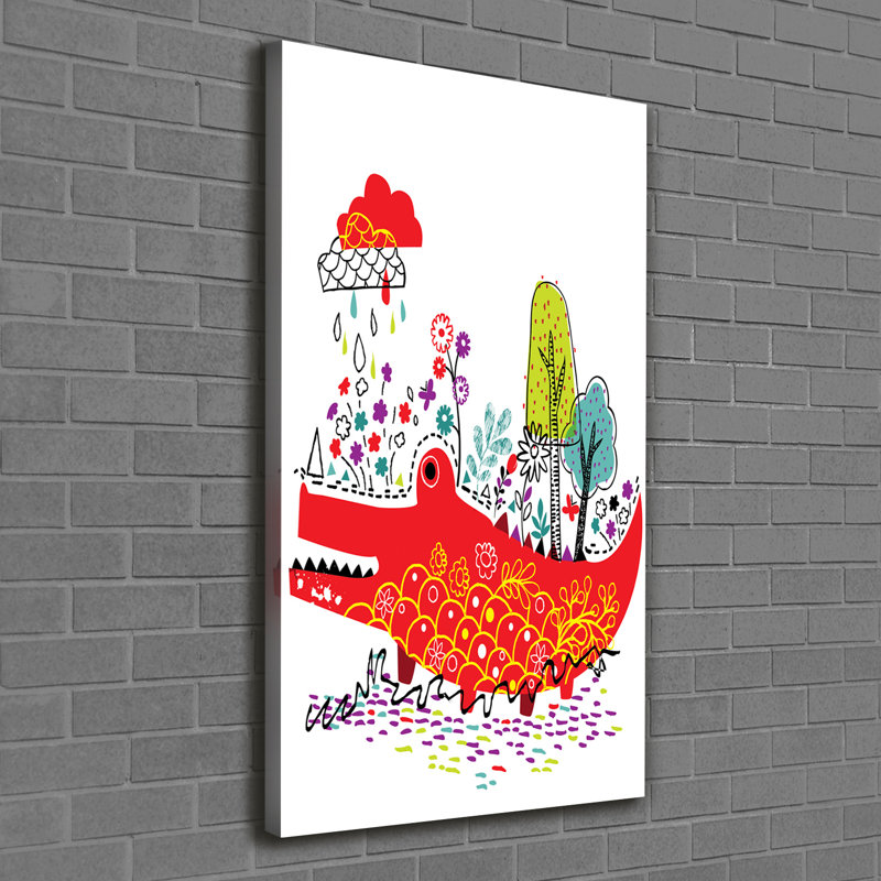 Crocodile - Wrapped Canvas Print
