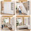 Lit escamotable Queen Size avec armoire de rangement latérale réversible-1960407598