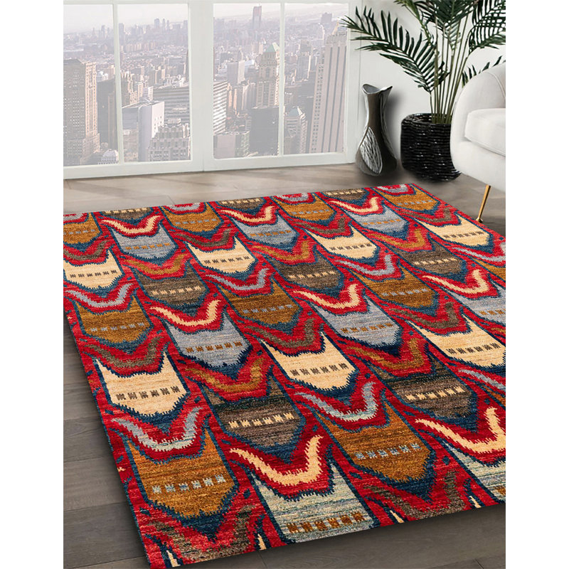 Tapis abstrait moderne 4226, Rond 3 pi