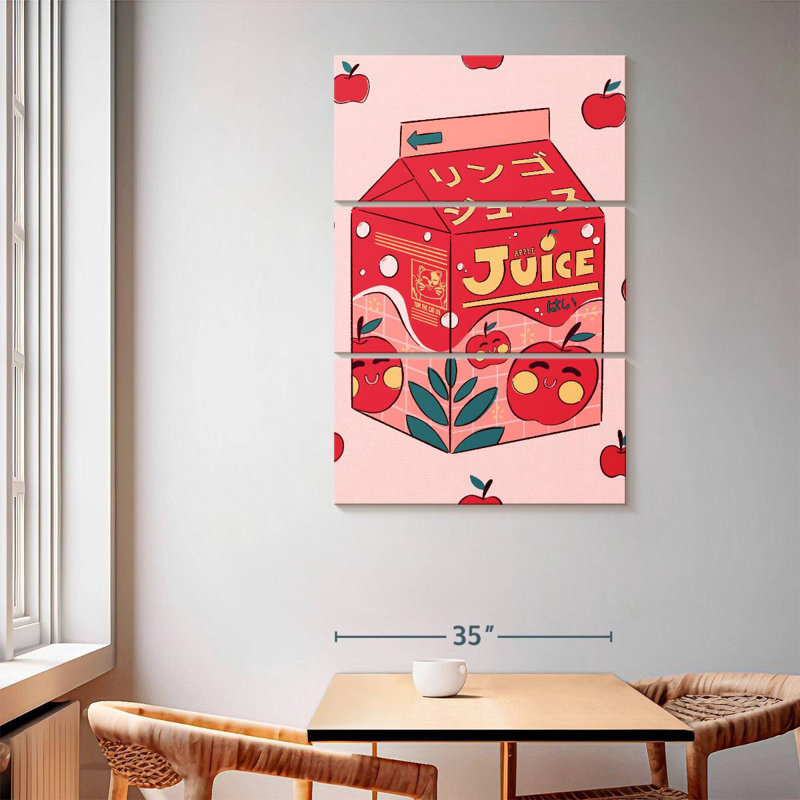 Yarlin Apple Juice Box, 65" H x 42" W