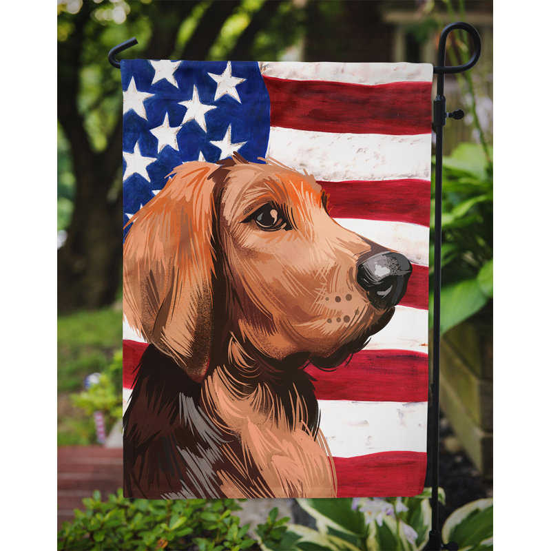 Polyester à 2 côtés 15 x 11 po drapeau de jardin, Chien polonais