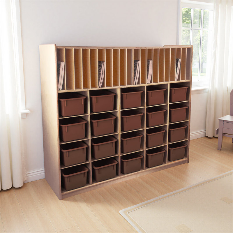 Rangement multiple sans plateaux, Brun, Oui