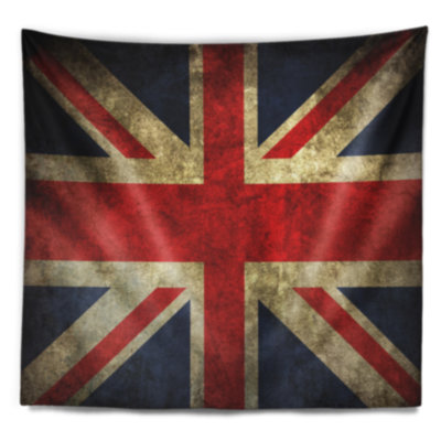 Tapisserie de drapeau du royaume-uni vintage