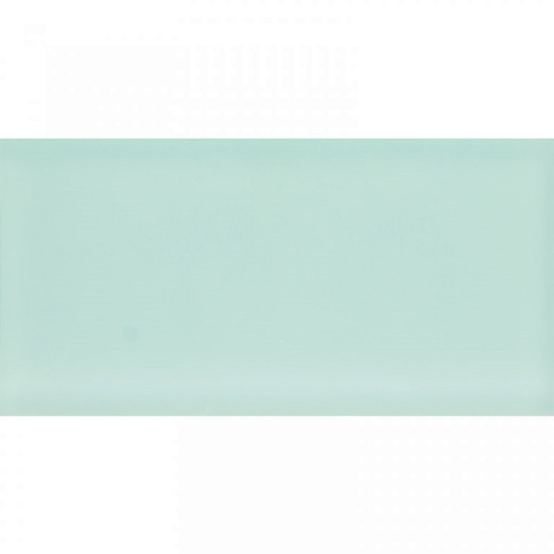 3"X 6" Matte Finished Glass Subway Tile, Light Blue