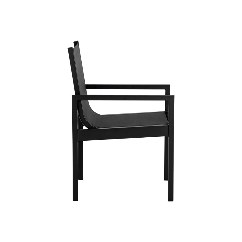 MERANO Outdoor Dining Armchair, Black
