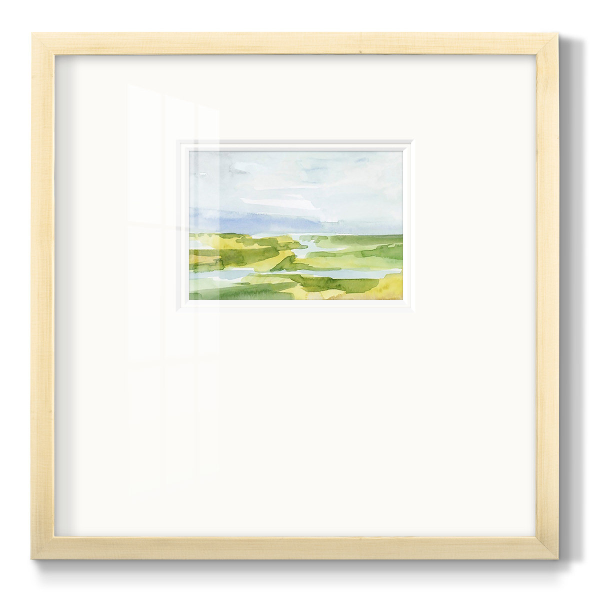Watery Lowlands III, 17" H x 17" W x 1.25" D