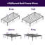 Napqueen Zeta Queen 16" Metal Platform Bed Frame, Mattress Foundation With Steel Slats-98234060