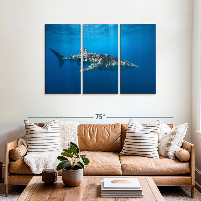 Brampt Whale Shark In The Blue, 36" H x 57" W
