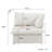 Fairford Left-Armed Upholstered Linen Velvet Slipcovered Chair-120380953