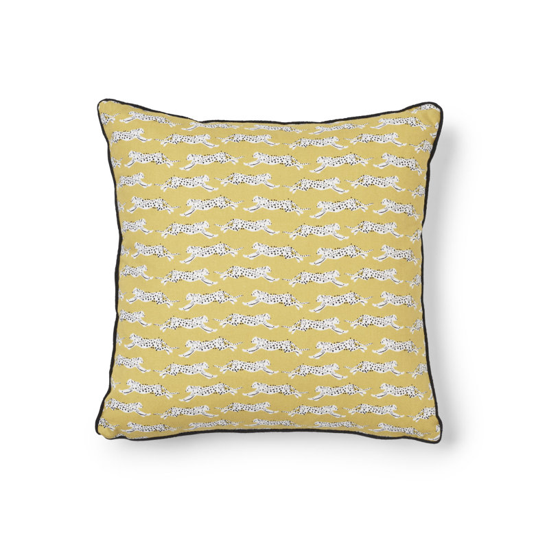 Leaping Leopards Pillow