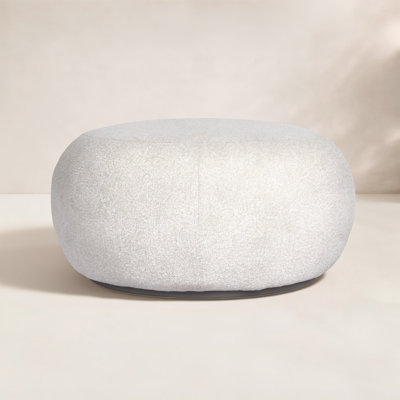 Emme 35" Boucle Upholstered Outdoor Ottoman
