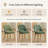 19.5" Seat Height Modern Fabric Upholstered Open Back Dining Chairs with Solid Wood Legs-1566058297-1573481930