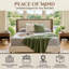 Lit plateforme capitonné de style moderne du milieu du siècle, avec garniture en bois et pieds dorés, taille double, lin beige-129868384-135115442