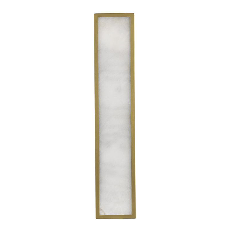 Marilis LED 24" LED Spanish Alabaster Wall Sconce, Antique Gold