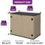 4.25 ft. W x 2.4 ft. D Resin Storage Box-270 Gallon-96101598