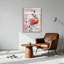 Art mural sur toile en bois rose patiné-133219872