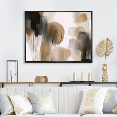 Painting Of Abstract Shapes II - Abstract Painting Wall Art