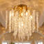 Modern Gold Tree Branch Crystal Chandelier, 12", G9 (No Bulb)
