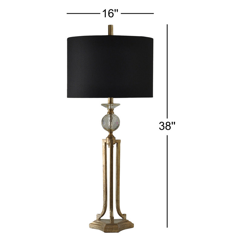 Abyssinia 38" Table Lamp - Vintage Gold Finish