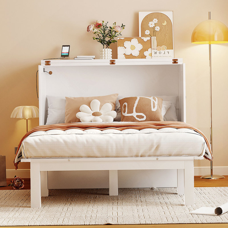 Loess Storage Bed, Full, White