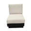 Chaise longue d'extérieur en métal avec coussins Sunbrella Lucca