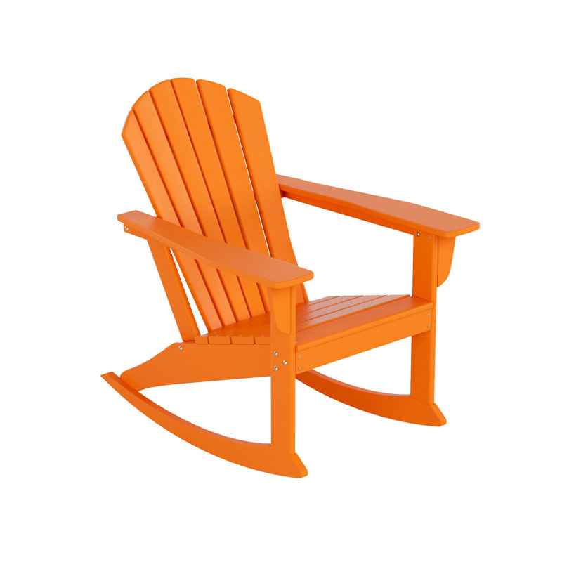 Chaise Adirondack berçante en PEHD Altura, Orange