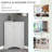 White Triangle Bathroom Storage Cabinet With Adjustable Shelves, Freestanding Floor Cabinet For Home Kitchen-2144565262