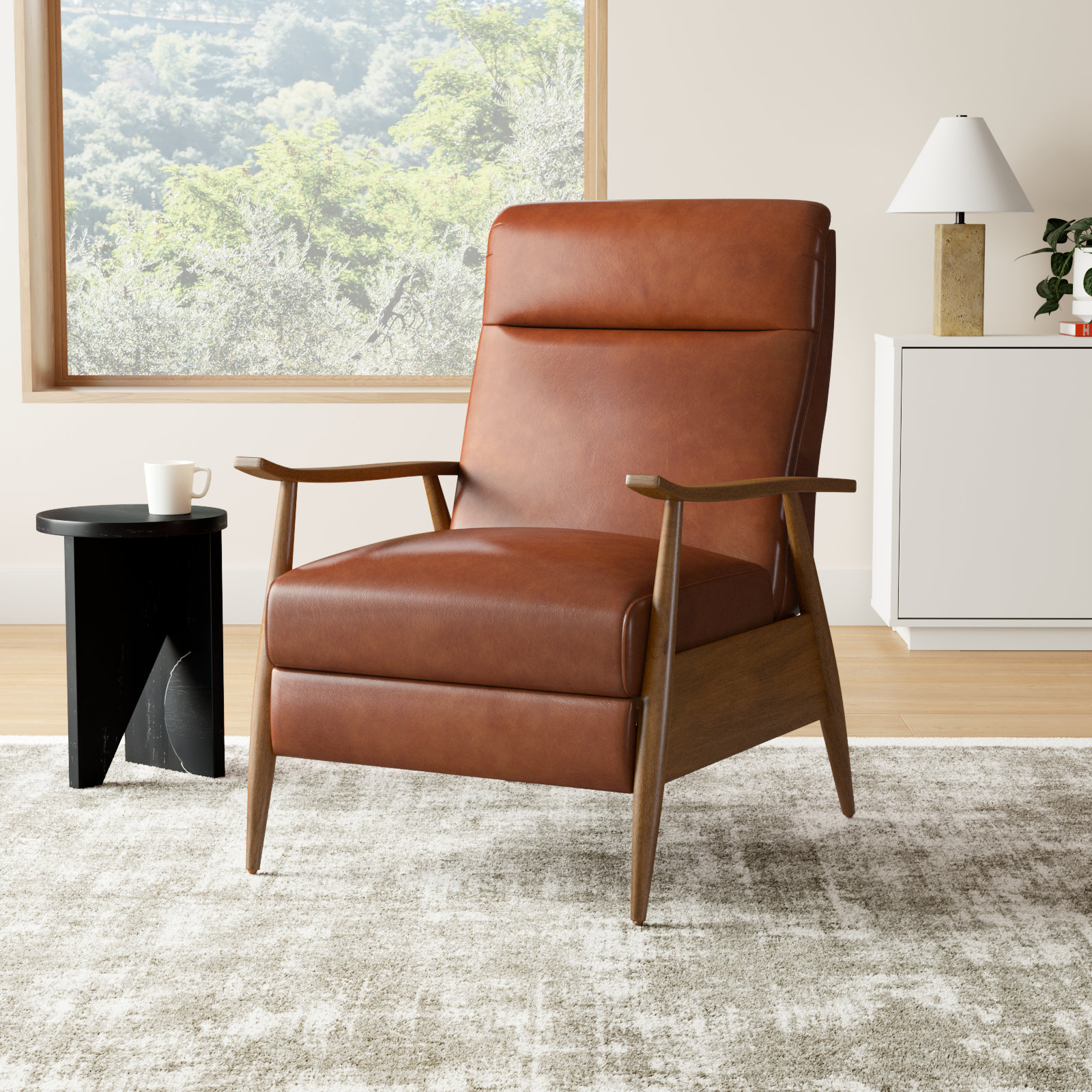 Imona Pushback Recliner - Set of 2, Brown