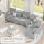 Canapé modulaire rembourré 11 pièces 122 po Osvaldas-63572452