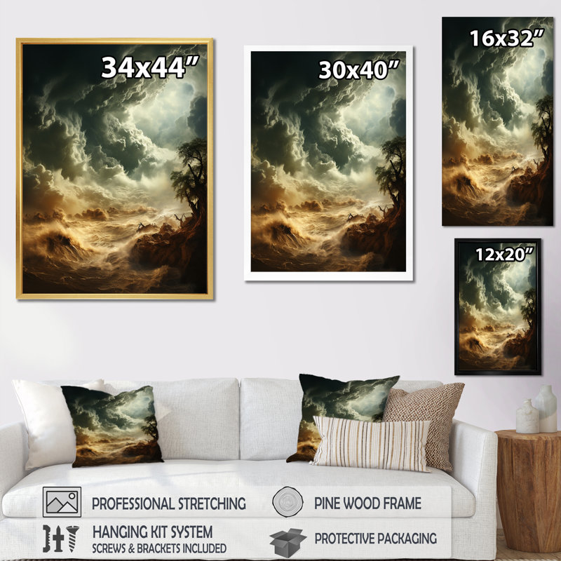 «Kuiana Storm Mystical Cyclone II», reproduction sur toile, H 20 po x l 12 po x P 1 po, Toile tendue