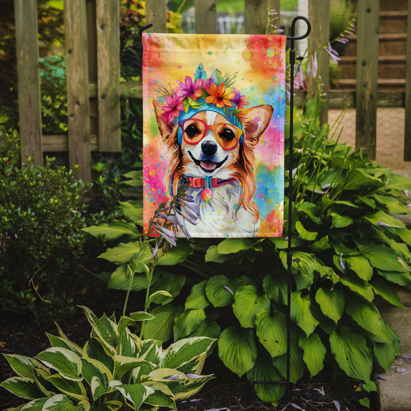 Drapeau de jardin Hippie Dawg, Chihuahua