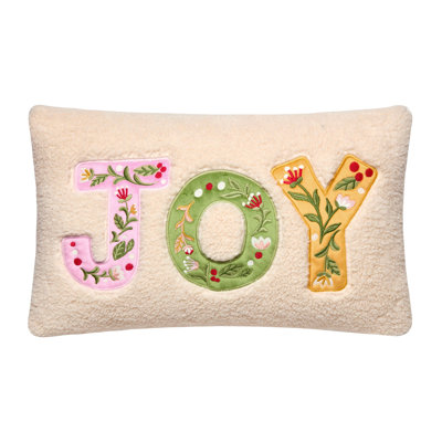 Coussin brodé Joy Applique