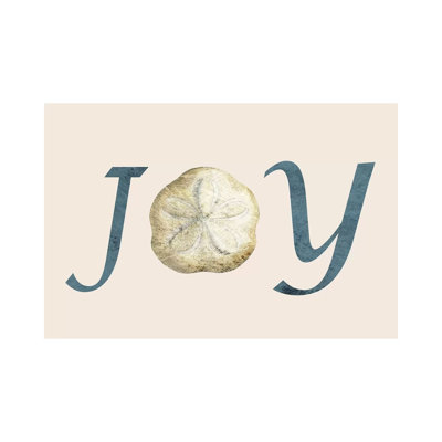 Joy 1 Piece Wrapped Canvas Wall Art