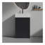Meuble-lavabo autoportant pour salle de bain moderne 20 po avec lavabo en céramique Roca-668753782