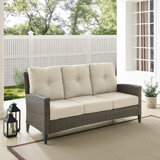 Rockport 77.13'' Metal Outdoor Patio Sofa