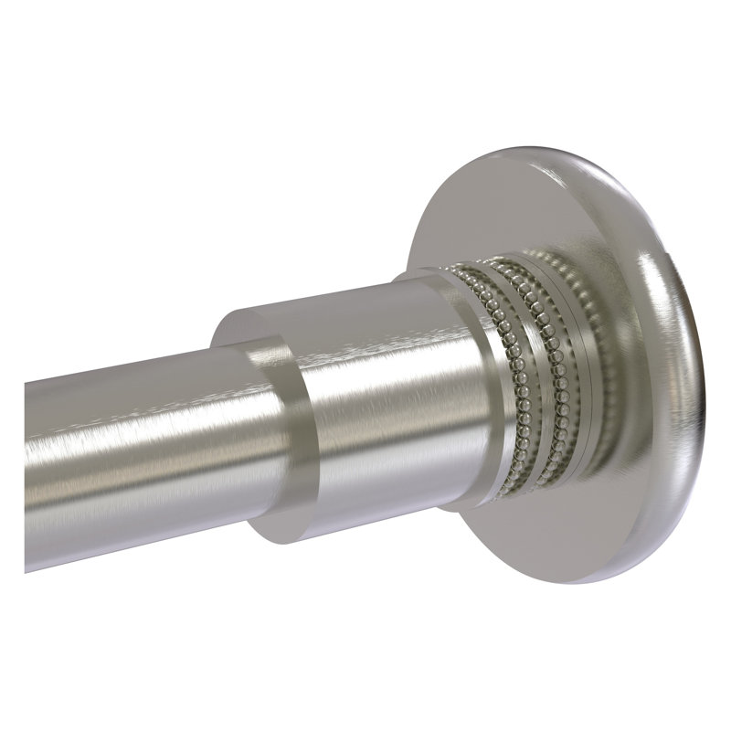 Supports de tringle de douche Goble, Nickel satiné